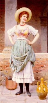  dama Arte - Una mirada afectuosa dama Eugenio de Blaas